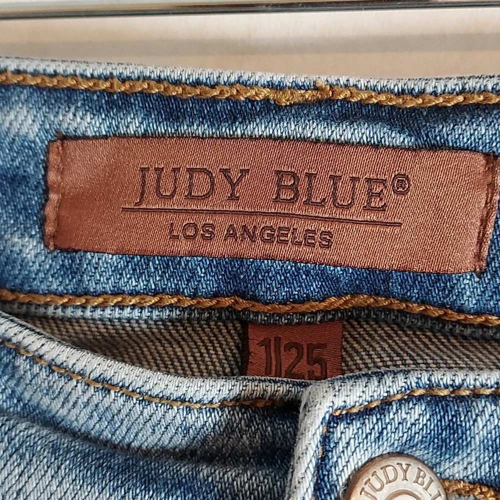 JUDY BLUE WIDE LEG JEANS Size 1 -25 - Picture 7 of 10